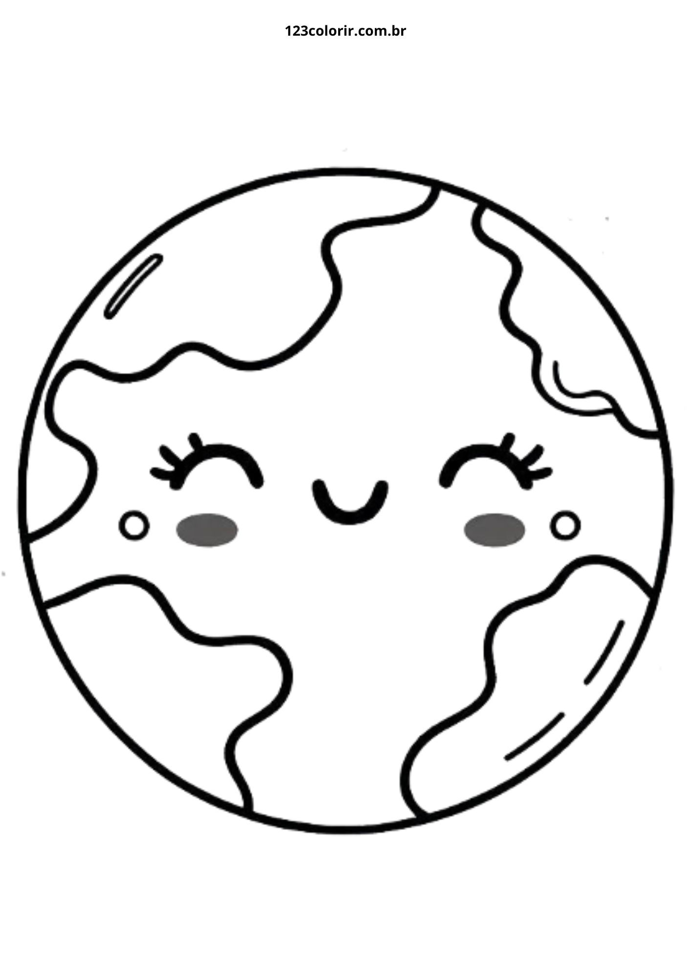 31 Desenhos de Planeta Terra para Colorir – 123 Colorir