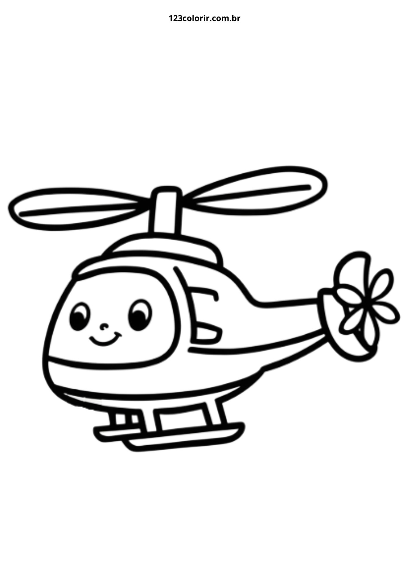 25 Desenhos de Helicóptero para colorir – 123 Colorir