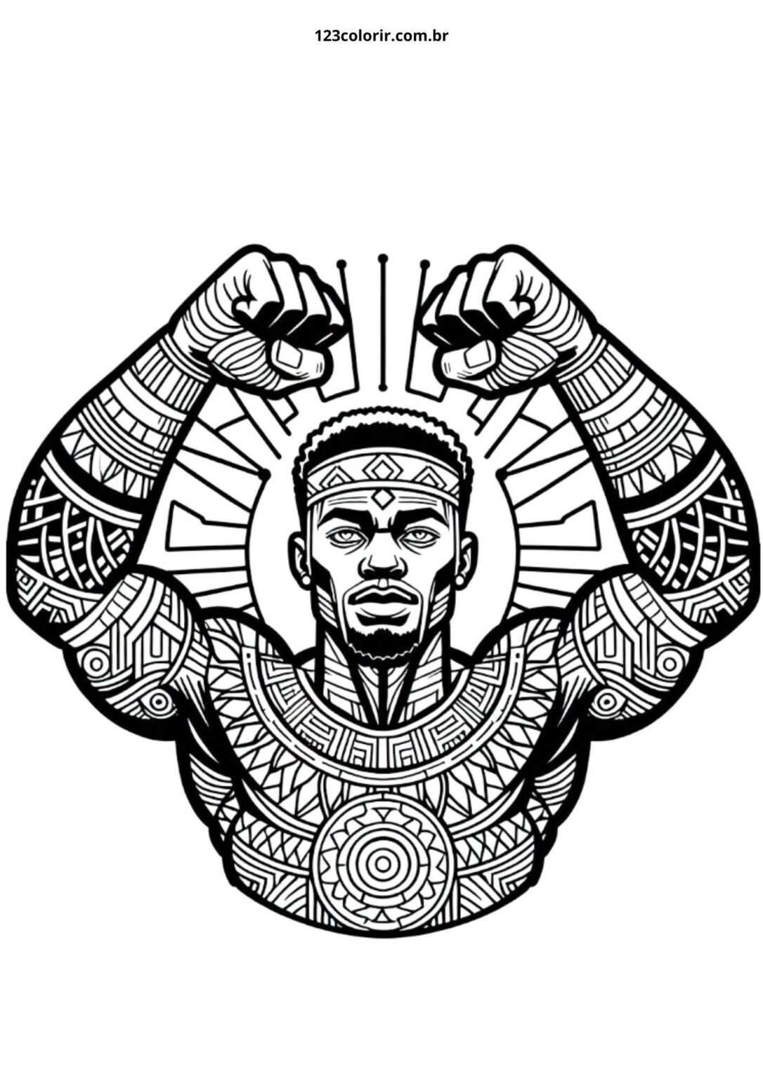 57 Desenhos da Consciência Negra – 123 Colorir