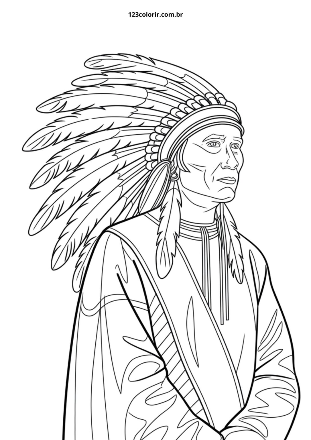 35 Desenhos De Índio Para Colorir – 123 Colorir