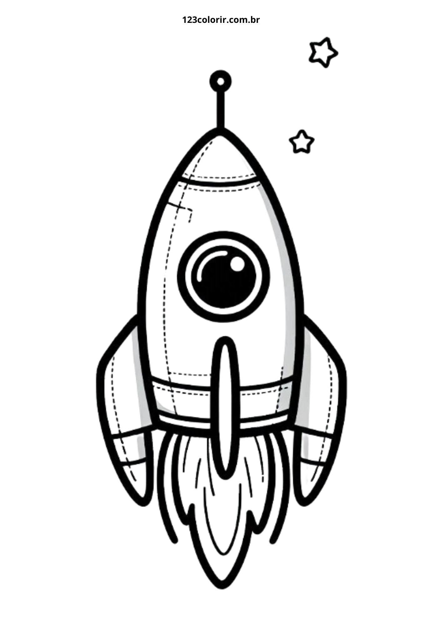 23 Desenhos de Foguete para Colorir – 123 Colorir