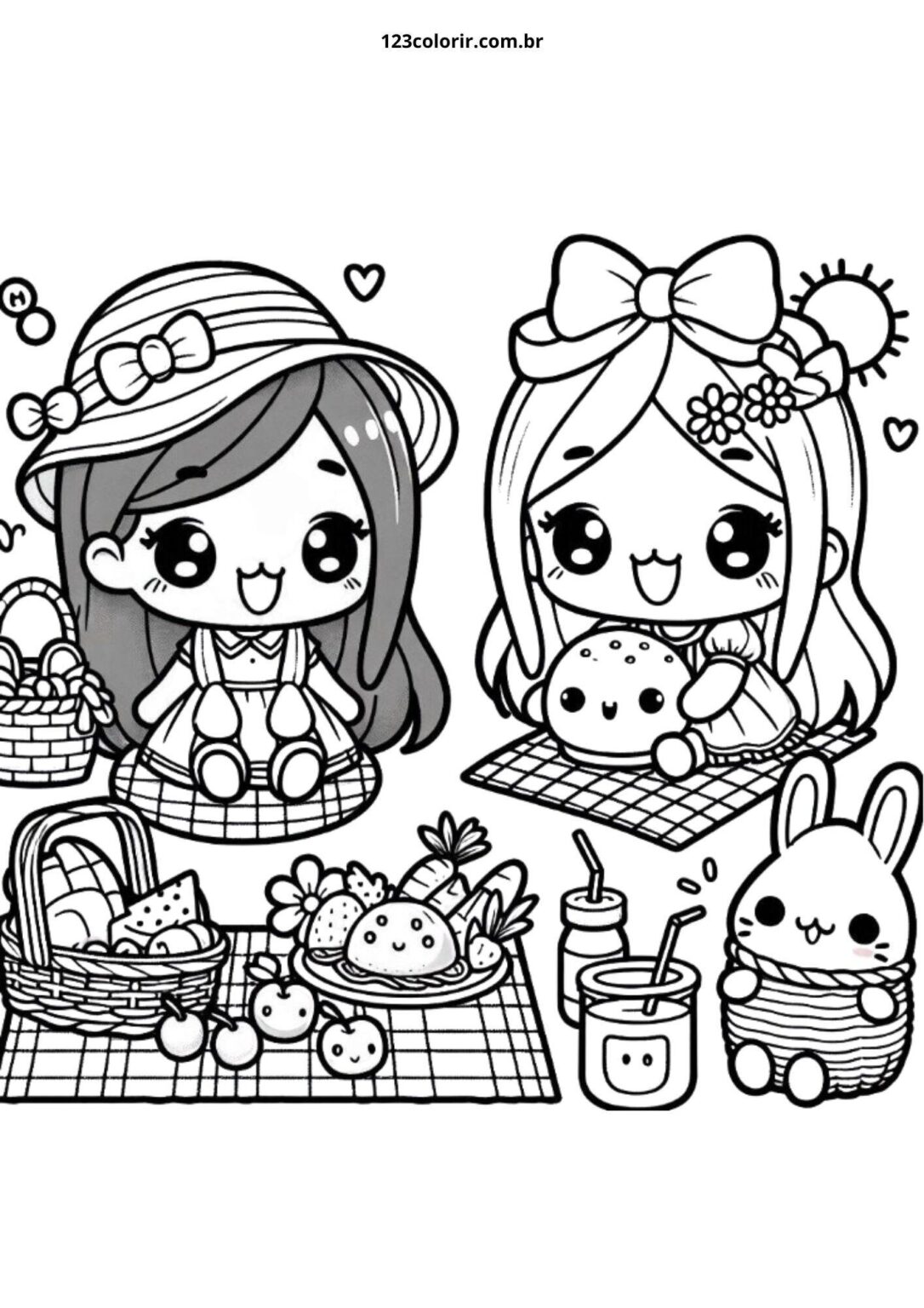 135 Desenhos Kawaii Para Colorir! Imprima e Pinte – 123 Colorir