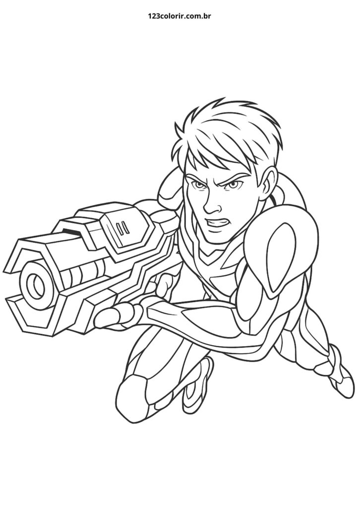 21 Desenhos do Max Steel para colorir – 123 Colorir