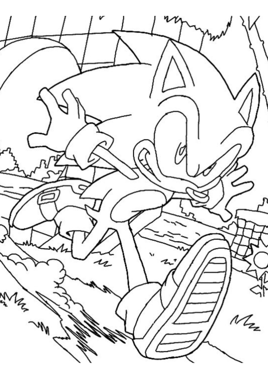 30 Desenhos do Sonic para Colorir
