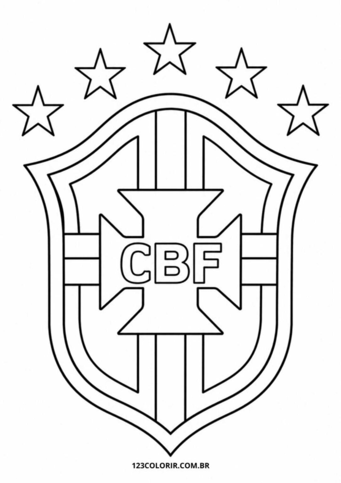 Seleção Brasileira para Colorir: 57 Desenhos do Brasil para Imprimir e ...